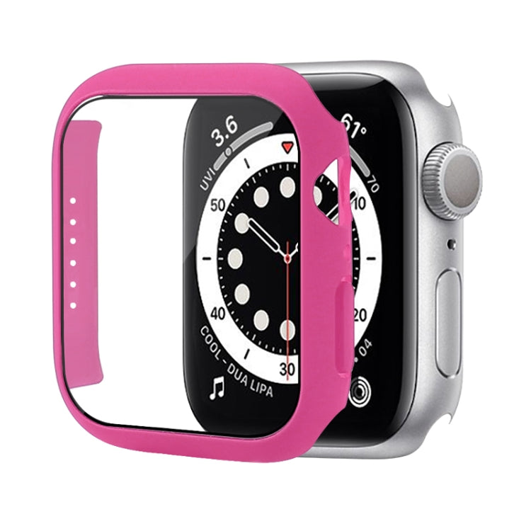 เคสป้องกัน PC กันกระแทกพร้อมฟิล์มกระจกนิรภัย สำหรับ Apple Watch Series 9 / 8 / 7 ขนาด 41mm และ 45mm, Series 8 / 7 ขนาด 41mm