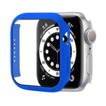 เคสป้องกัน PC กันกระแทกพร้อมฟิล์มกระจกนิรภัย สำหรับ Apple Watch Series 9 / 8 / 7 ขนาด 41mm และ 45mm, Series 8 / 7 ขนาด 41mm