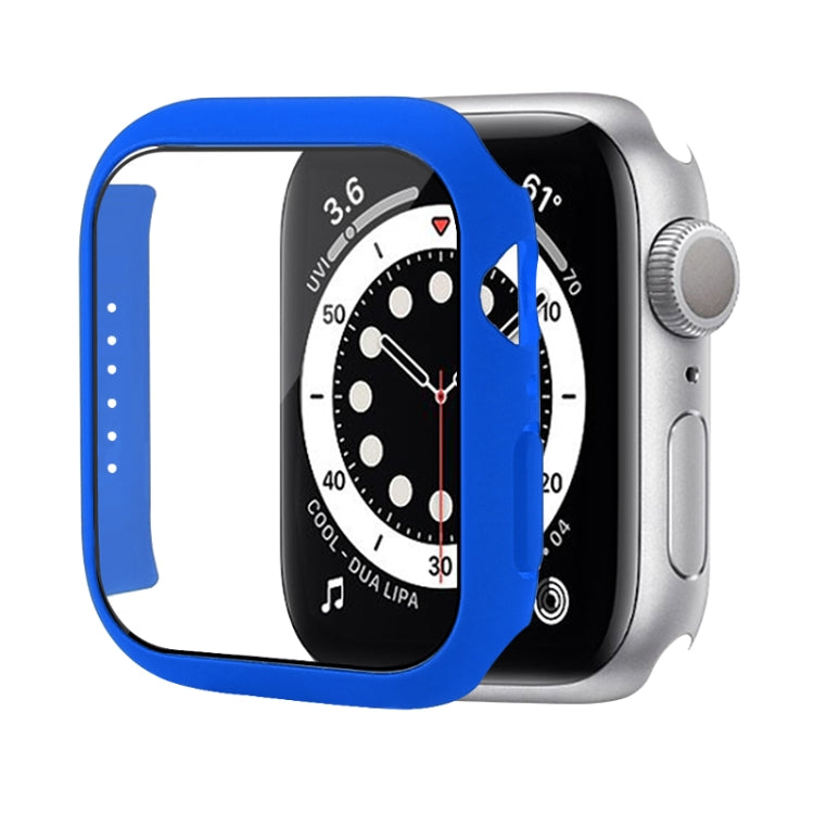 เคสป้องกัน PC กันกระแทกพร้อมฟิล์มกระจกนิรภัย สำหรับ Apple Watch Series 9 / 8 / 7 ขนาด 41mm และ 45mm, Series 8 / 7 ขนาด 41mm