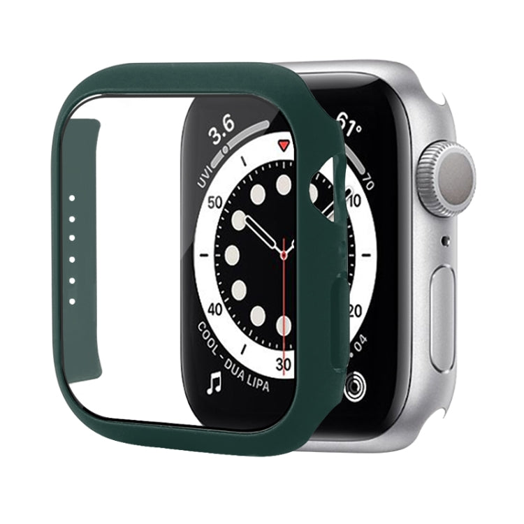 เคสป้องกัน PC กันกระแทกพร้อมฟิล์มกระจกนิรภัย สำหรับ Apple Watch Series 9 / 8 / 7 ขนาด 41mm และ 45mm, Series 8 / 7 ขนาด 41mm