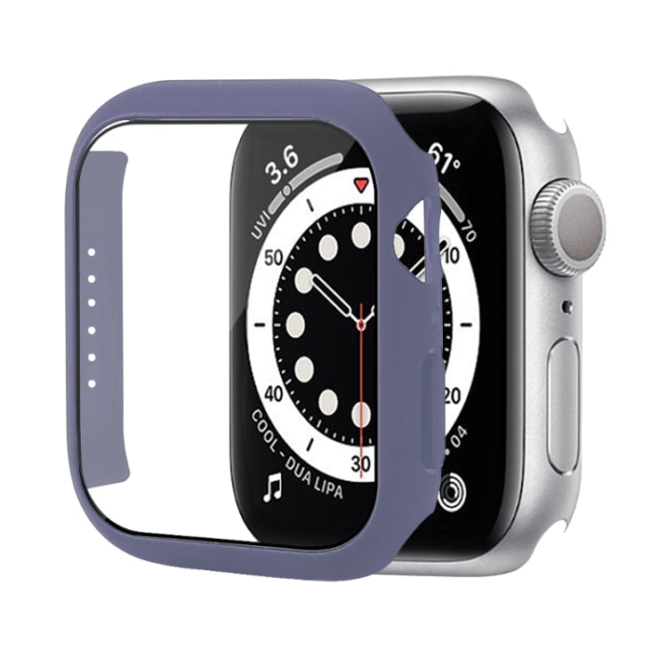 เคสป้องกัน PC กันกระแทกพร้อมฟิล์มกระจกนิรภัย สำหรับ Apple Watch Series 9 / 8 / 7 ขนาด 41mm และ 45mm, Series 8 / 7 ขนาด 41mm