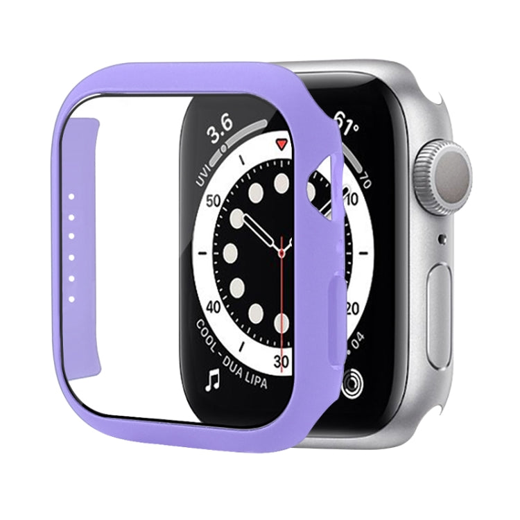 เคสป้องกัน PC กันกระแทกพร้อมฟิล์มกระจกนิรภัย สำหรับ Apple Watch Series 9 / 8 / 7 ขนาด 41mm และ 45mm, Series 8 / 7 ขนาด 41mm