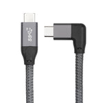 สายข้อมูล USB-C / Type-C แบบข้อศอก 100W เต็มฟังก์ชันพร้อม E-mark, 0.5 ม., 1 ม., 1.5 ม.