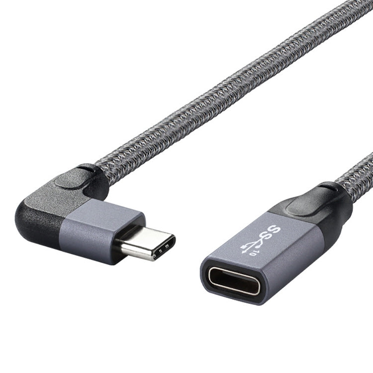 สายต่อขยายข้อมูล USB-C / Type-C แบบข้อศอก 100W ตัวผู้ถึงตัวเมีย เต็มฟังก์ชัน, 0.2 ม., 0.5 ม., 1 ม., 1.5 ม.