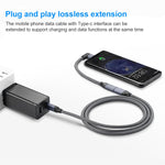 สายต่อขยายข้อมูล USB-C / Type-C แบบข้อศอก 100W ตัวผู้ถึงตัวเมีย เต็มฟังก์ชัน, 0.2 ม., 0.5 ม., 1 ม., 1.5 ม.