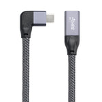 สายต่อขยายข้อมูล USB-C / Type-C แบบข้อศอก 100W ตัวผู้ถึงตัวเมีย เต็มฟังก์ชัน, 0.2 ม., 0.5 ม., 1 ม., 1.5 ม.