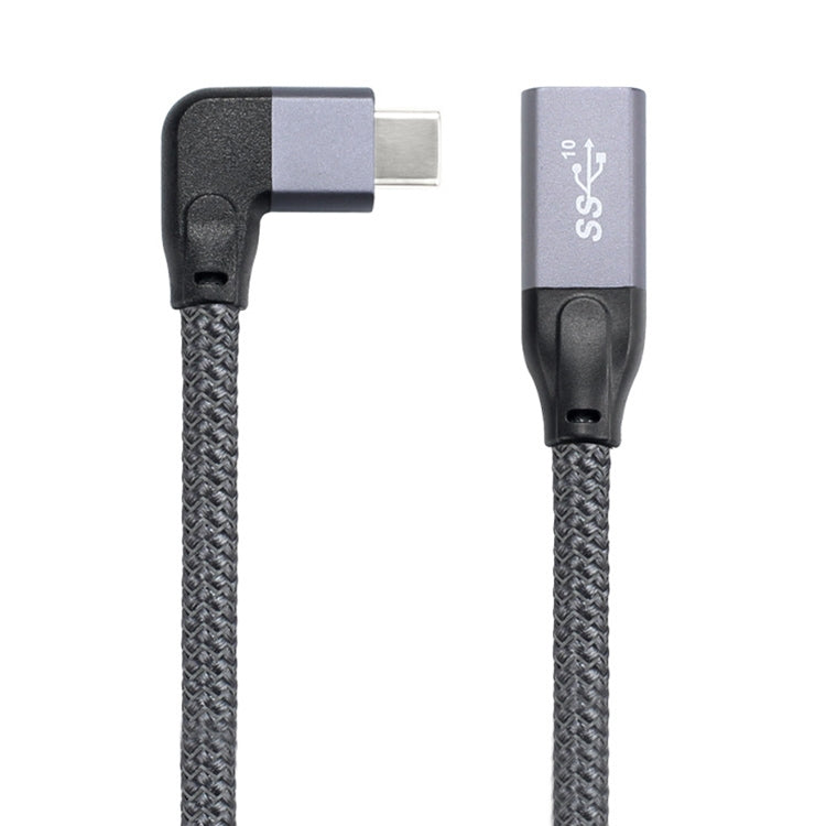 สายต่อขยายข้อมูล USB-C / Type-C แบบข้อศอก 100W ตัวผู้ถึงตัวเมีย เต็มฟังก์ชัน, 0.2 ม., 0.5 ม., 1 ม., 1.5 ม.