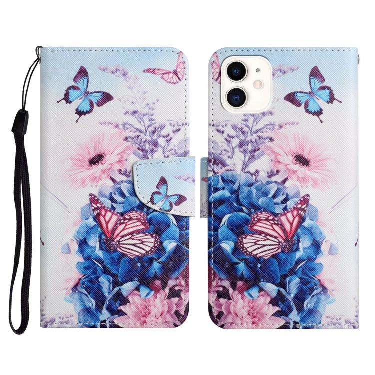 Painted Pattern Horizontal Flip Leather Case with Holder & Card Slot & Wallet, For iPhone 12 mini, For iPhone 11 Pro Max, For iPhone 11 Pro