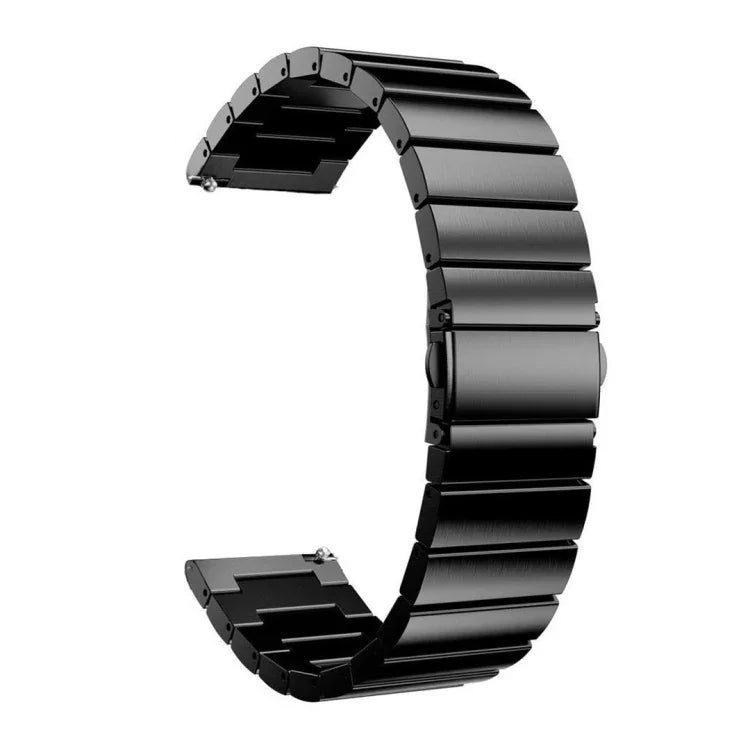 สายรัดนาฬิกาเหล็กลูกปัดเดี่ยวสำหรับ Samsung Smart Watch ขนาด 18 มม., 20 มม., 22 มม.