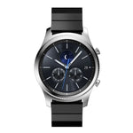 สายรัดนาฬิกาเหล็กลูกปัดเดี่ยวพร้อมหัวเข็มขัดแท้สำหรับ Samsung Smart Watch ขนาด 18 มม., 20 มม., 22 มม.