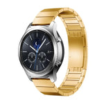 สายรัดนาฬิกาเหล็กลูกปัดเดี่ยวพร้อมหัวเข็มขัดแท้สำหรับ Samsung Smart Watch ขนาด 18 มม., 20 มม., 22 มม.