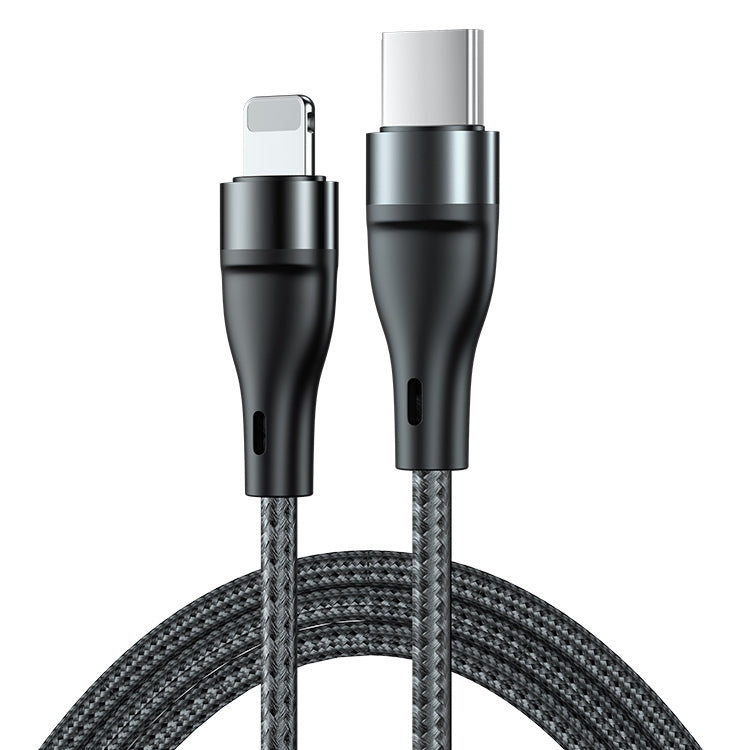 สายชาร์จและข้อมูลทอแบบถัก ADC-003 Type-C เป็น 8 Pin PD ชาร์จเร็ว ความยาว 1 เมตรและ 2 เมตร