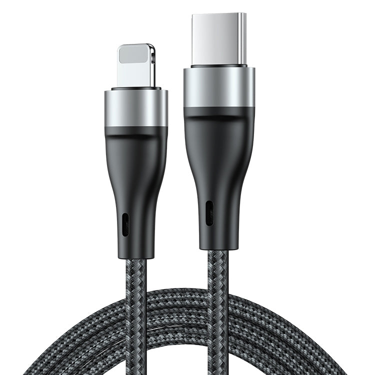 สายชาร์จและข้อมูลทอแบบถัก ADC-003 Type-C เป็น 8 Pin PD ชาร์จเร็ว ความยาว 1 เมตรและ 2 เมตร