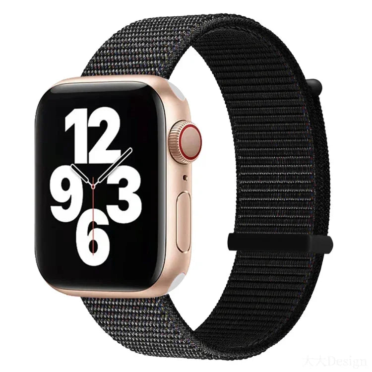 สายรัดนาฬิกาแบบเปลี่ยนได้สองส่วนแบบตีนตุ๊กแก สำหรับ Apple Watch Series, 7 41mm / 6&SE&5&4 40mm / 3&2&1 38mm, 7 45mm / 6&SE&5&4 44mm / 3&2&1 42mm