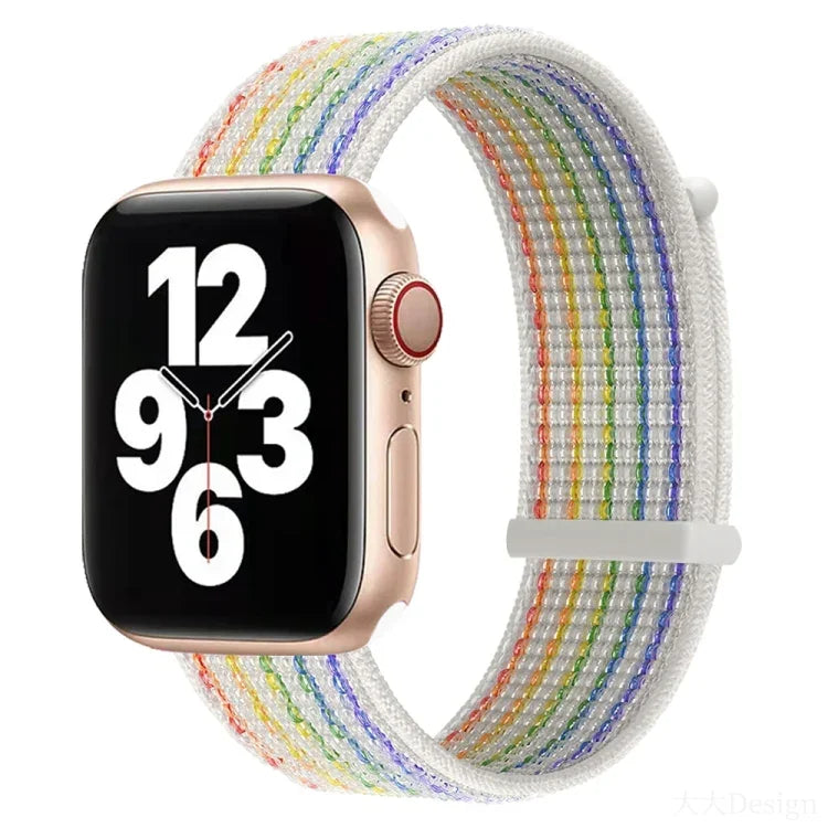 สายรัดนาฬิกาแบบเปลี่ยนได้สองส่วนแบบตีนตุ๊กแก สำหรับ Apple Watch Series, 7 41mm / 6&SE&5&4 40mm / 3&2&1 38mm, 7 45mm / 6&SE&5&4 44mm / 3&2&1 42mm