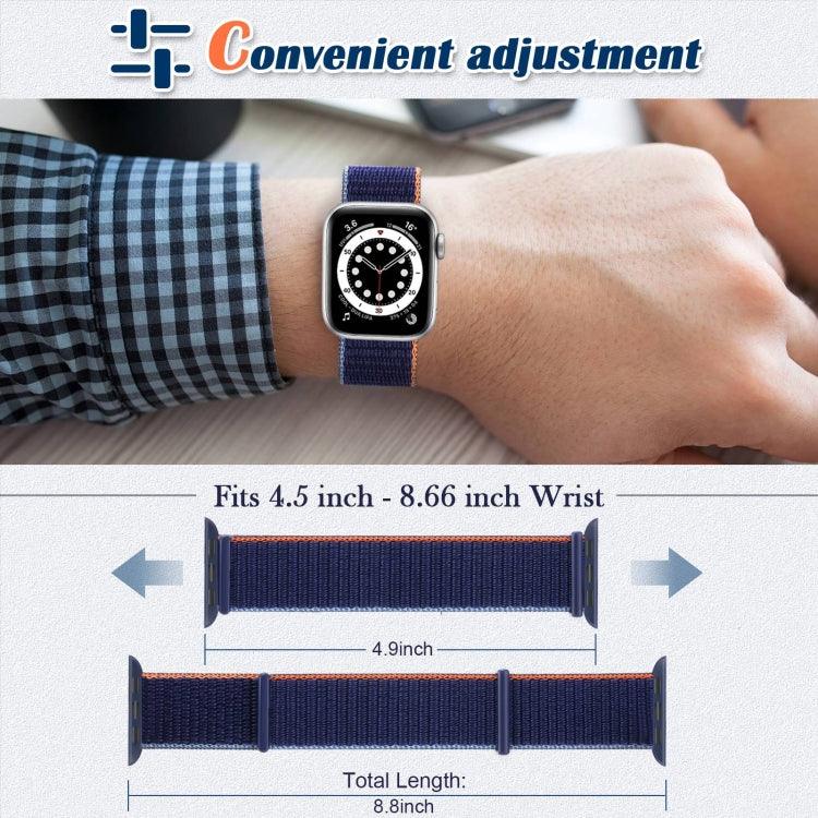 สายรัดนาฬิกาแบบเปลี่ยนได้สองส่วนแบบตีนตุ๊กแก สำหรับ Apple Watch Series, 7 41mm / 6&SE&5&4 40mm / 3&2&1 38mm, 7 45mm / 6&SE&5&4 44mm / 3&2&1 42mm