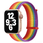 สายรัดนาฬิกาแบบเปลี่ยนได้สองส่วนแบบตีนตุ๊กแก สำหรับ Apple Watch Series, 7 41mm / 6&SE&5&4 40mm / 3&2&1 38mm, 7 45mm / 6&SE&5&4 44mm / 3&2&1 42mm
