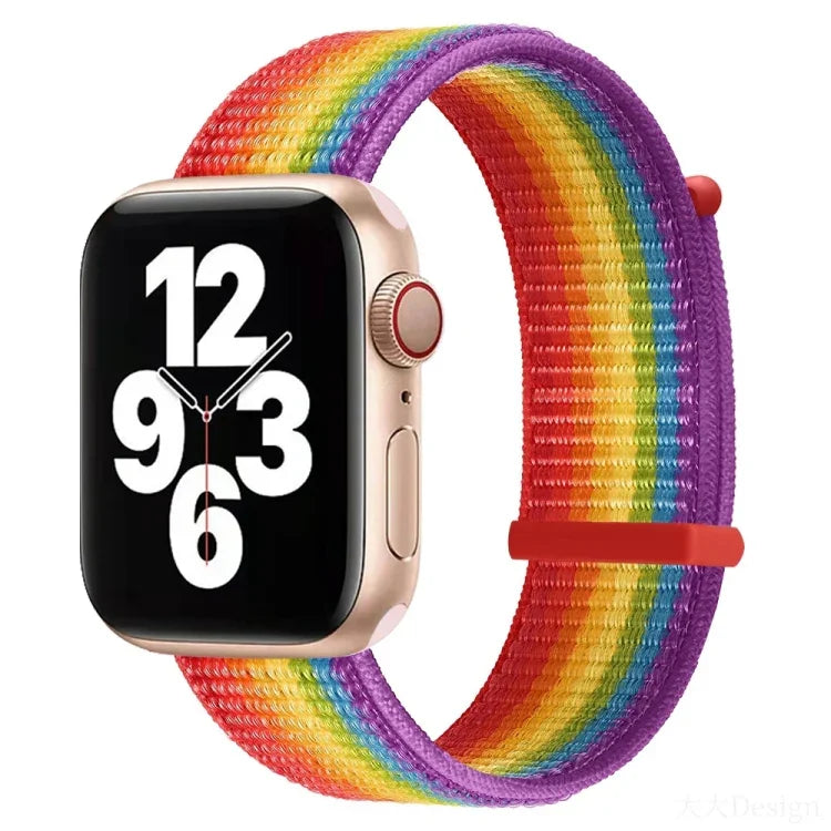 สายรัดนาฬิกาแบบเปลี่ยนได้สองส่วนแบบตีนตุ๊กแก สำหรับ Apple Watch Series, 7 41mm / 6&SE&5&4 40mm / 3&2&1 38mm, 7 45mm / 6&SE&5&4 44mm / 3&2&1 42mm