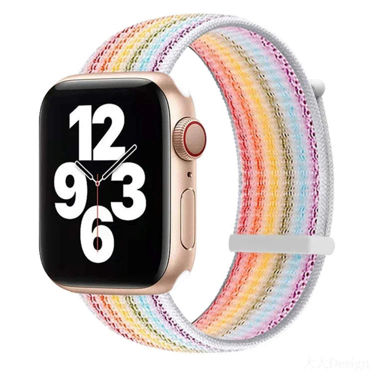 สายรัดนาฬิกาแบบเปลี่ยนได้สองส่วนแบบตีนตุ๊กแก สำหรับ Apple Watch Series, 7 41mm / 6&SE&5&4 40mm / 3&2&1 38mm, 7 45mm / 6&SE&5&4 44mm / 3&2&1 42mm