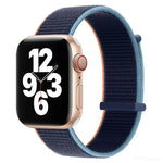 สายรัดนาฬิกาแบบเปลี่ยนได้สองส่วนแบบตีนตุ๊กแก สำหรับ Apple Watch Series, 7 41mm / 6&SE&5&4 40mm / 3&2&1 38mm, 7 45mm / 6&SE&5&4 44mm / 3&2&1 42mm