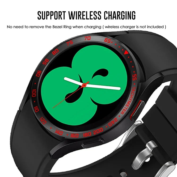 วงแหวนขอบเหล็กสำหรับนาฬิกาอัจฉริยะ รุ่น E สำหรับ Samsung Galaxy Watch4 Classic 42 มม. และ 46 มม.