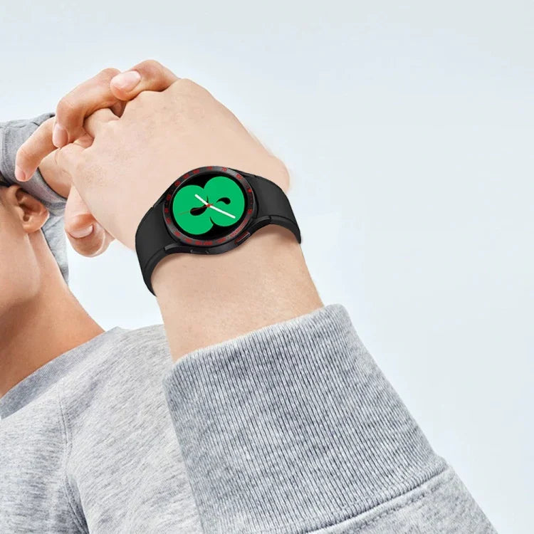 วงแหวนขอบเหล็กสำหรับนาฬิกาอัจฉริยะ รุ่น E สำหรับ Samsung Galaxy Watch4 Classic 42 มม. และ 46 มม.
