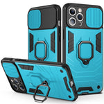 Sliding Camera Cover Design TPU + PC Shockproof Case with Ring Holder, For iPhone 13 Pro, For iPhone 13, For iPhone 13 Pro Max