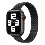 สายรัดนาฬิกาแบบถักไนลอนห่วงเดี่ยวขนาดเล็กสำหรับเอว สำหรับ Apple Watch Series, XS 130mm, XS 135mm, 7 41mm / 6&SE&5&4 40mm / 3&2&1 38mm