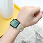 สายรัดนาฬิกาซิลิโคนแบบเปลี่ยนได้สีตัดกันซีรีส์ Morandi สำหรับ Apple Watch Series, 7 41mm / 6&SE&5&4 40mm / 3&2&1 38mm, 7 45mm / 6&SE&5&4 44mm / 3&2&1 42mm