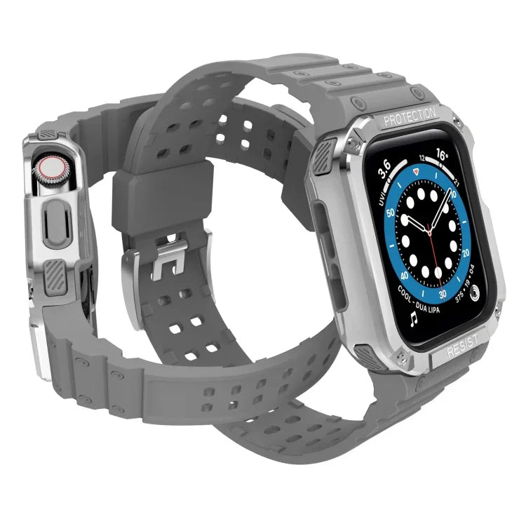 สายรัดนาฬิกาแบบซิลิโคนแบบบูรณาการสำหรับ Apple Watch Series, สำหรับ Apple Watch Series 9&8&7 45mm / SE&6&5&4 44mm / 3&2&1 42mm