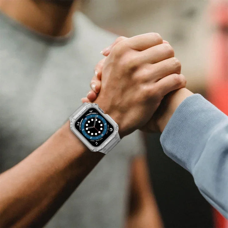 สายรัดนาฬิกาแบบซิลิโคนแบบบูรณาการสำหรับ Apple Watch Series, สำหรับ Apple Watch Series 9&8&7 45mm / SE&6&5&4 44mm / 3&2&1 42mm