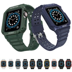 สายรัดนาฬิกาแบบซิลิโคนแบบบูรณาการสำหรับ Apple Watch Series, สำหรับ Apple Watch Series 9&8&7 45mm / SE&6&5&4 44mm / 3&2&1 42mm
