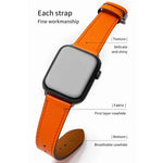 สายรัดนาฬิกาหนังวัวชั้นบนแบบบานพับผีเสื้อสำหรับธุรกิจ, สำหรับ Apple Watch Series 8&7 41mm / SE 2&6&SE&5&4 40mm / 3&2&1 38mm, สำหรับ Apple Watch Series 6&SE&5&4 44mm / 3&2&1 42mm, สำหรับ Apple Watch Series 6&SE& 5&4 40mm / 3 & 2 & 1 38mm