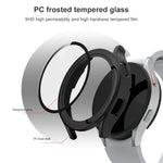 เคสป้องกันแบบรวม PC ชุบเคลือบ + ฟิล์มกระจกนิรภัย สำหรับ Samsung Galaxy Watch4 40 มม. และ 44 มม.