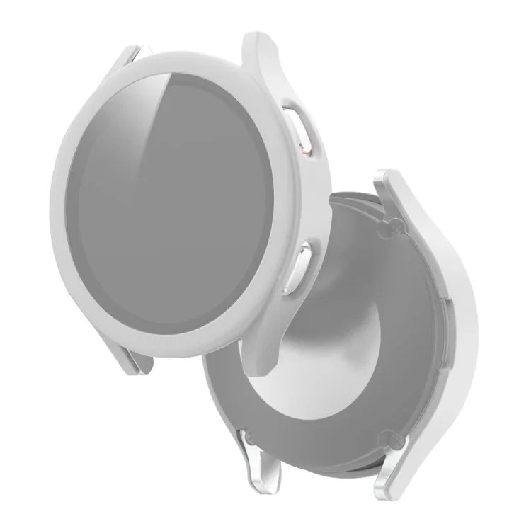 เคสป้องกันแบบรวม PC ผิวด้าน + ฟิล์มกระจกนิรภัย สำหรับ Samsung Galaxy Watch4 40 มม. และ 44 มม.