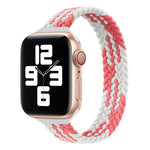 สายรัดนาฬิกาไนลอนถักแบบห่วงเดี่ยวสำหรับเอวเล็กสำหรับ Apple Watch Series 7 45mm / 6&SE&5&4 44mm / 3&2&1 42mm, S 145mm, M 155mm, L 165mm