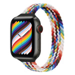 สายรัดนาฬิกาไนลอนถักแบบห่วงเดี่ยวสำหรับเอวเล็กสำหรับ Apple Watch Series 7 45mm / 6&SE&5&4 44mm / 3&2&1 42mm, S 145mm, M 155mm, L 165mm