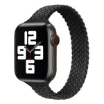 สายรัดนาฬิกาไนลอนถักแบบห่วงเดี่ยวสำหรับเอวเล็กสำหรับ Apple Watch Series 7 45mm / 6&SE&5&4 44mm / 3&2&1 42mm, S 145mm, M 155mm, L 165mm