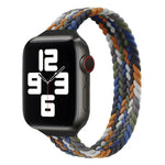 สายรัดนาฬิกาไนลอนถักแบบห่วงเดี่ยวสำหรับเอวเล็กสำหรับ Apple Watch Series 7 45mm / 6&SE&5&4 44mm / 3&2&1 42mm, S 145mm, M 155mm, L 165mm