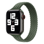 สายรัดนาฬิกาไนลอนถักแบบห่วงเดี่ยวสำหรับเอวเล็กสำหรับ Apple Watch Series 7 45mm / 6&SE&5&4 44mm / 3&2&1 42mm, S 145mm, M 155mm, L 165mm