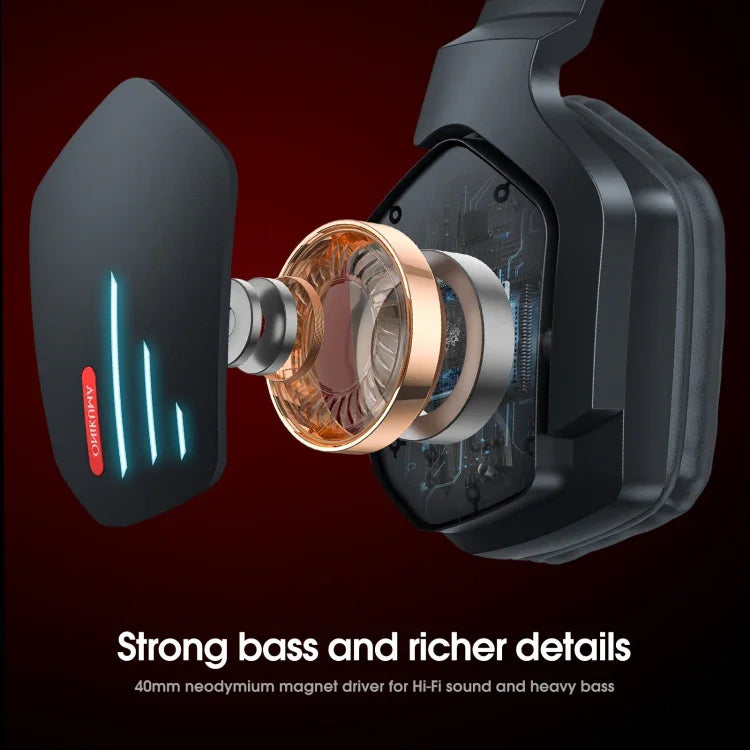 หูฟังเกมมิ่งไร้สายบลูทูธ ONIKUMA B60 Bluetooth 5.0 ปรับเบสหนัก พร้อมไมโครโฟน