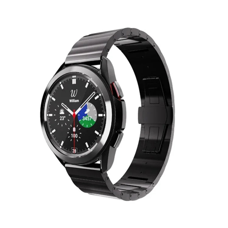 สายรัดนาฬิกาเหล็กสำหรับเปลี่ยน สำหรับ Samsung Galaxy Watch4 Classic ขนาด 42 มม./46 มม.