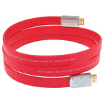 ULT-unite สาย HDMI แบนชุบทอง 4K Ultra HD, 1 ม., 1.5 ม., 2 ม., 3 ม., 5 ม., 6 ม., 8 ม., 10 ม., 12 ม., 15 ม., 16 ม., 17 ม., 18 ม., 20 ม.
