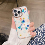 Glitter Powder Electroplating Flower Shockproof Phone Case, For iPhone 11 Pro, For iPhone 11 Pro Max