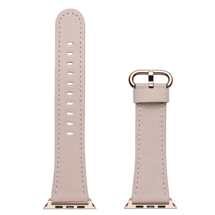 สายรัดนาฬิกาหนังแบบหัวเข็มขัดคลาสสิกสำหรับ Apple Watch Series, 7 41mm / 6&SE&5&4 40mm / 3&2&1 38mm, 7 45mm / 6&SE&5&4 44mm / 3&2&1 42mm