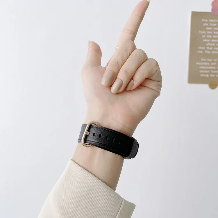 สายรัดนาฬิกาหนังแบบหัวเข็มขัดคลาสสิกสำหรับ Apple Watch Series, 7 41mm / 6&SE&5&4 40mm / 3&2&1 38mm, 7 45mm / 6&SE&5&4 44mm / 3&2&1 42mm