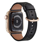 สายรัดนาฬิกาหนังแบบหัวเข็มขัดคลาสสิกสำหรับ Apple Watch Series, 7 41mm / 6&SE&5&4 40mm / 3&2&1 38mm, 7 45mm / 6&SE&5&4 44mm / 3&2&1 42mm