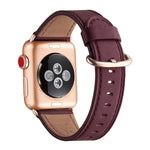 สายรัดนาฬิกาหนังแบบหัวเข็มขัดคลาสสิกสำหรับ Apple Watch Series, 7 41mm / 6&SE&5&4 40mm / 3&2&1 38mm, 7 45mm / 6&SE&5&4 44mm / 3&2&1 42mm