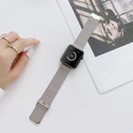 สายรัดนาฬิกาเหล็กตรงแบบหัวเข็มขัดรูปตัววีสำหรับ Apple Watch Series, 7 41mm / 6&SE&5&4 40mm / 3&2&1 38mm, 7 45mm / 6&SE&5&4 44mm / 3&2&1 42mm