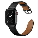 สายรัดข้อมือหนังสำรองสำหรับ Apple Watch Series 7 ขนาด 41 มม. / 6&SE&5&4 ขนาด 40 มม. / 3&2&1 ขนาด 38 มม., 7 ขนาด 45 มม. / 6&SE&5&4 ขนาด 44 มม. / 3&2&1 ขนาด 42 มม.